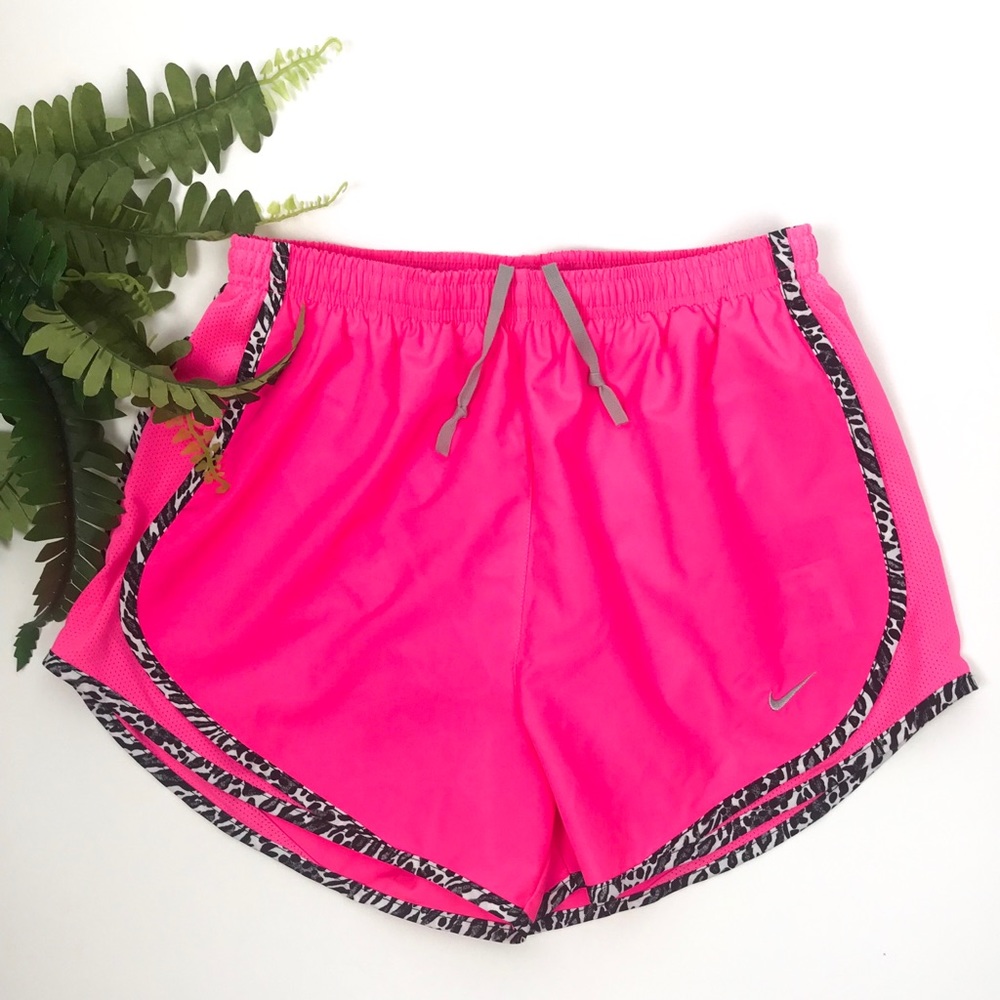 NWT Hot Pink and Leopard Nike Tempo Running Shorts